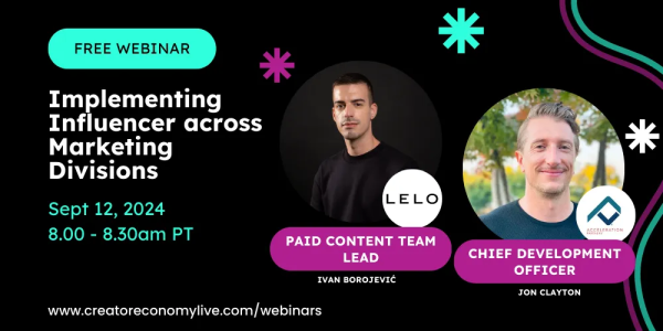 Implementing Influencer across Marketing Divisions